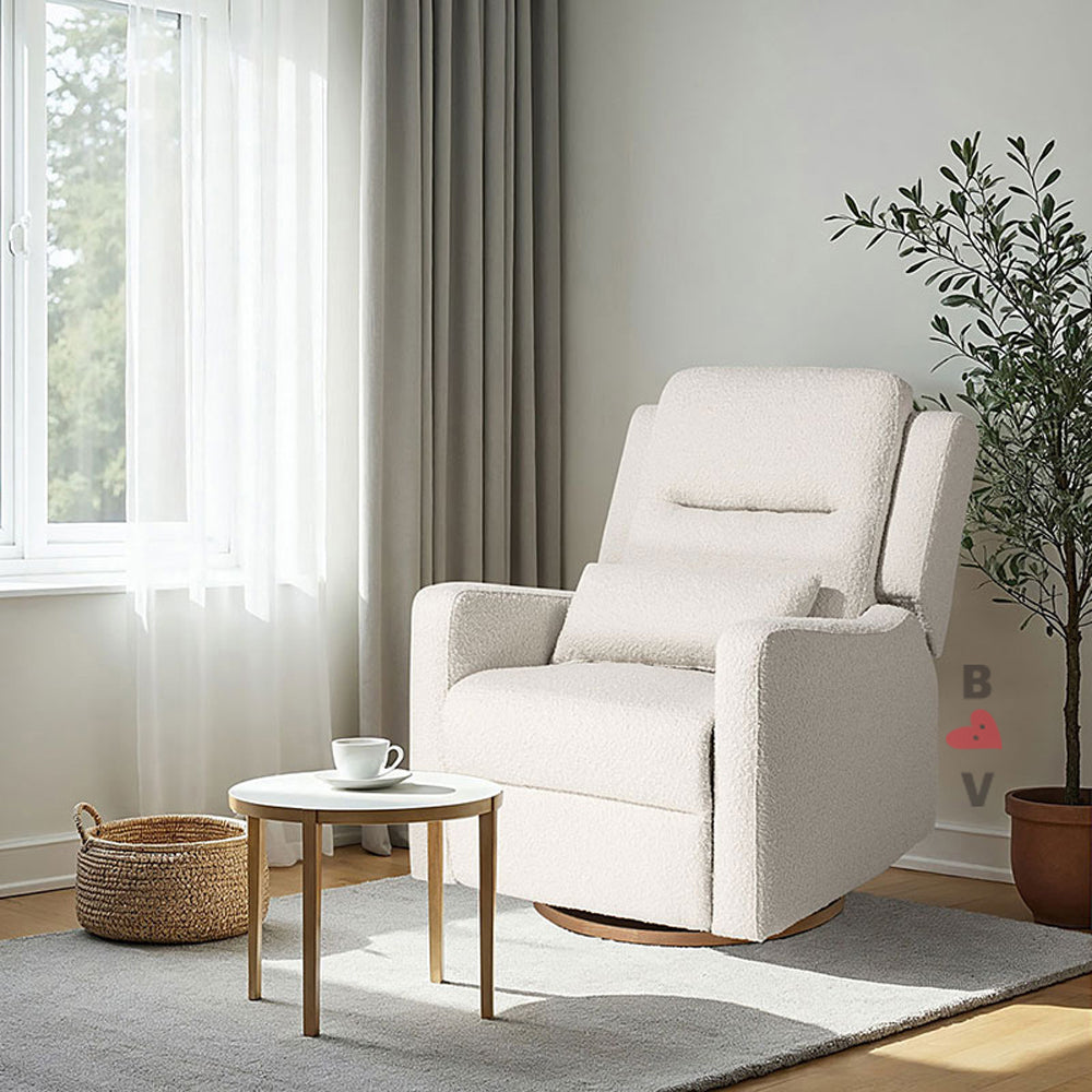 Cocoon Rio Electric Recliner & Glider Chair with USB Vanilla Boucle