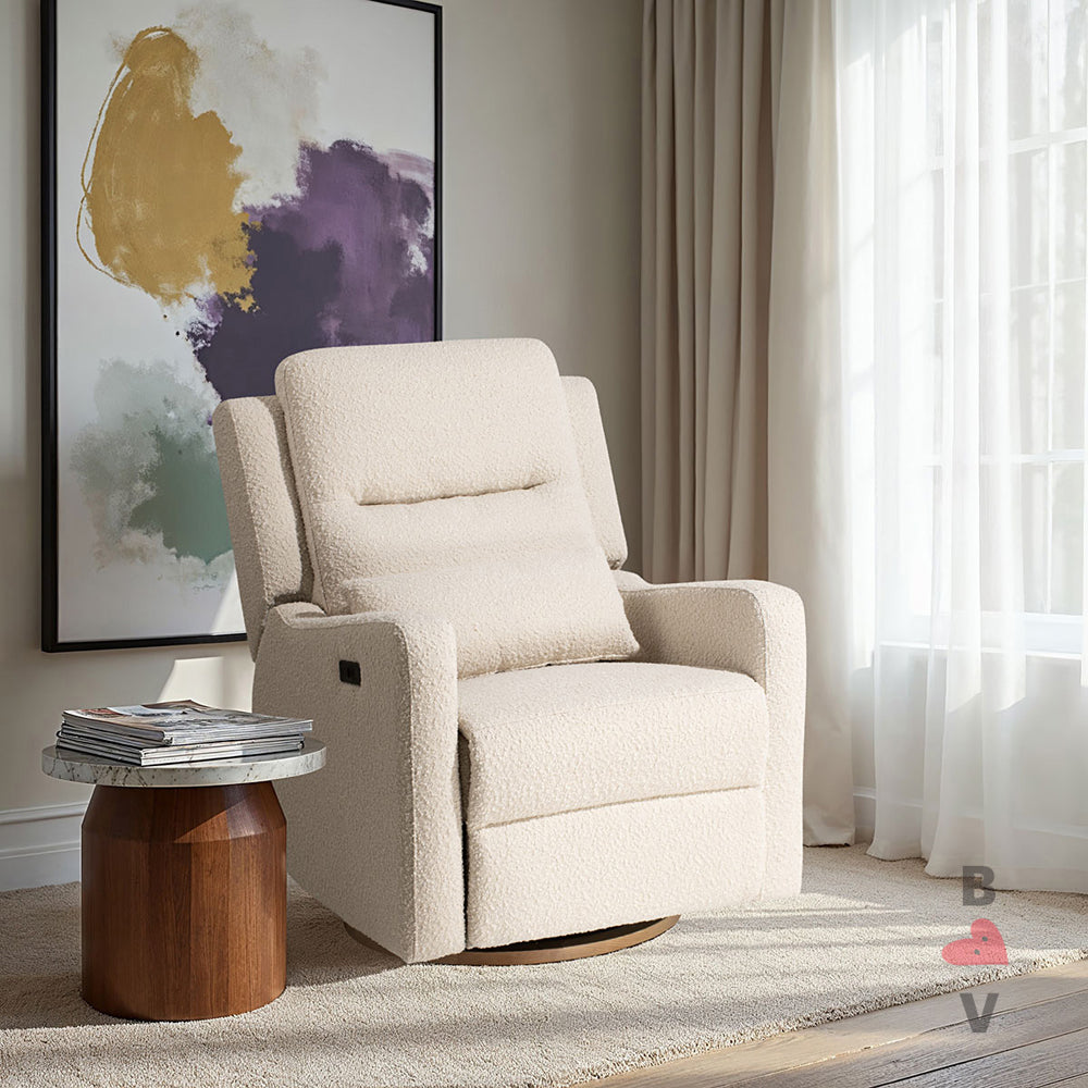 Cocoon Rio Electric Recliner & Glider Chair with USB Sandstone Boucle