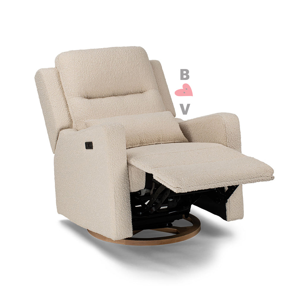 Cocoon Rio Electric Recliner & Glider Chair with USB Sandstone Boucle