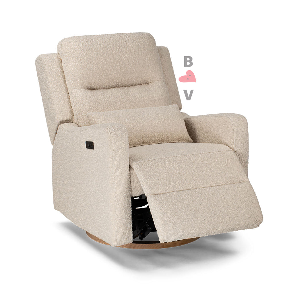 Cocoon Rio Electric Recliner & Glider Chair with USB Sandstone Boucle