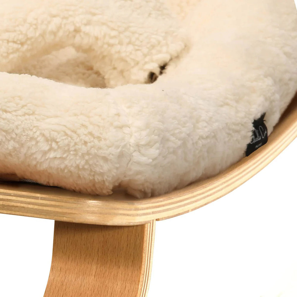 Charlie Crane Levo Baby Rocker In Beech Fur Seat