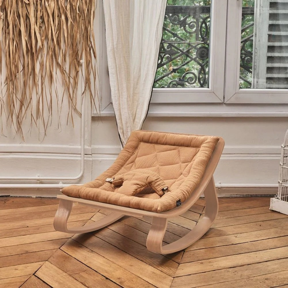 Charlie Crane Levo Baby Rocker In Beech Camel Seat