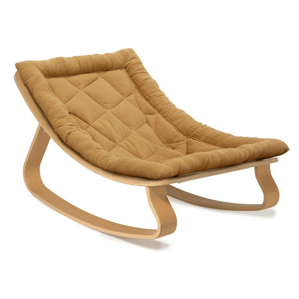 Charlie Crane Levo Baby Rocker In Beech Camel Seat