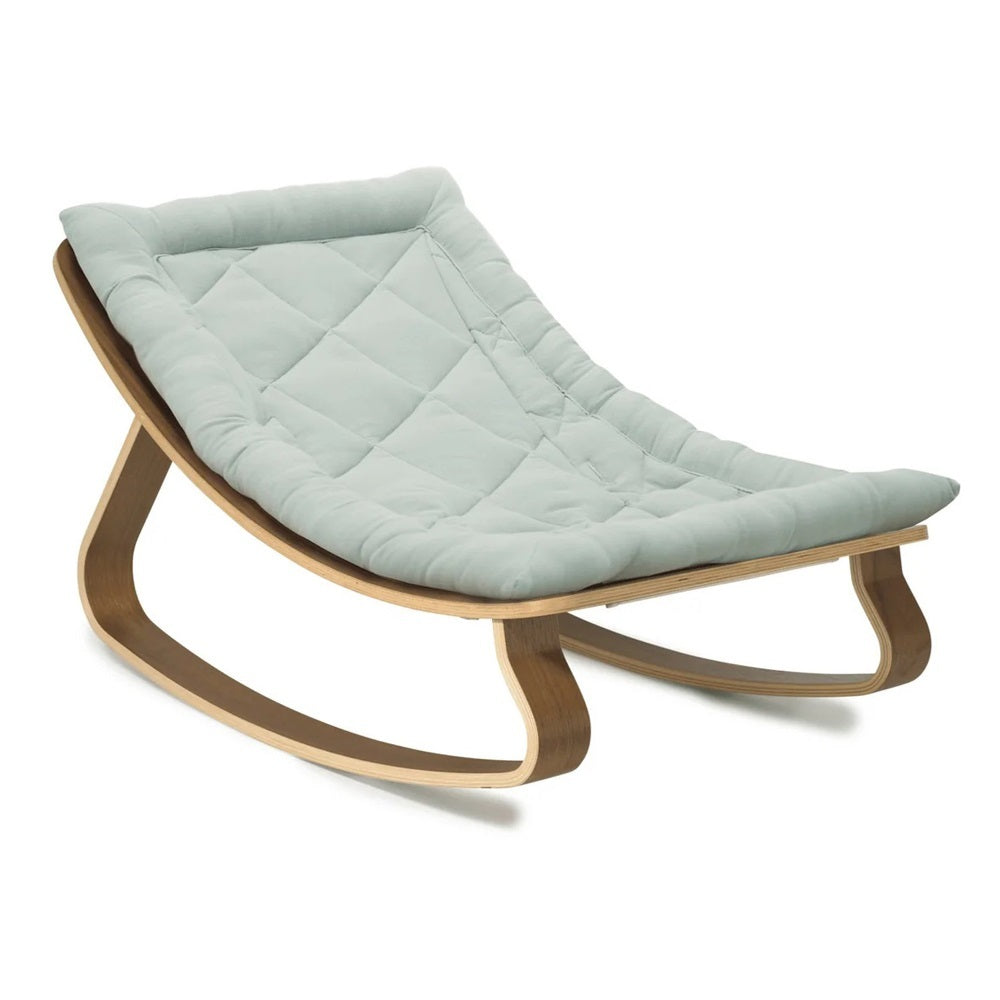 Charlie Crane Levo Baby Rocker In Walnut Farrow Seat