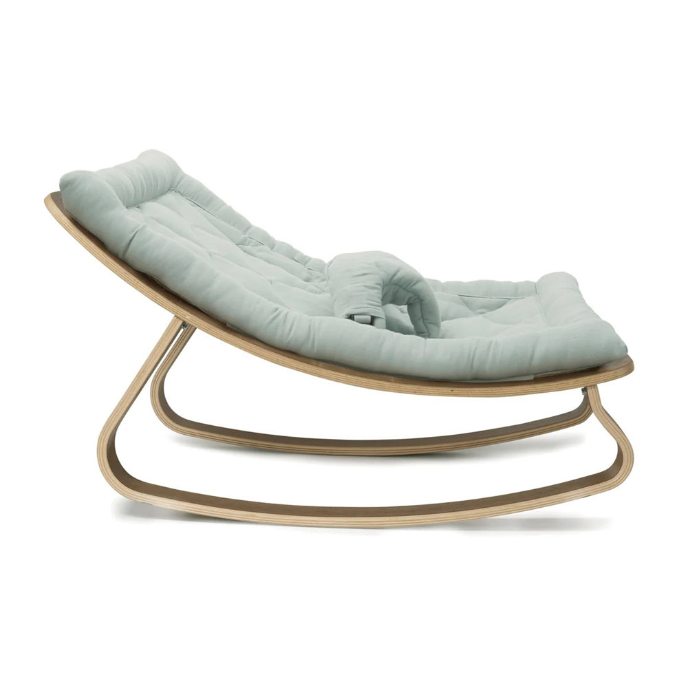 Charlie Crane Levo Baby Rocker In Walnut Farrow Seat