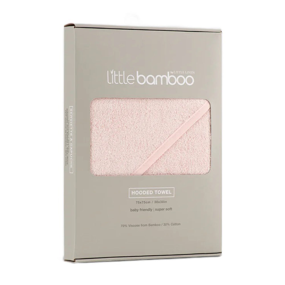 Little Bamboo Hooded Towel Dusty Rose