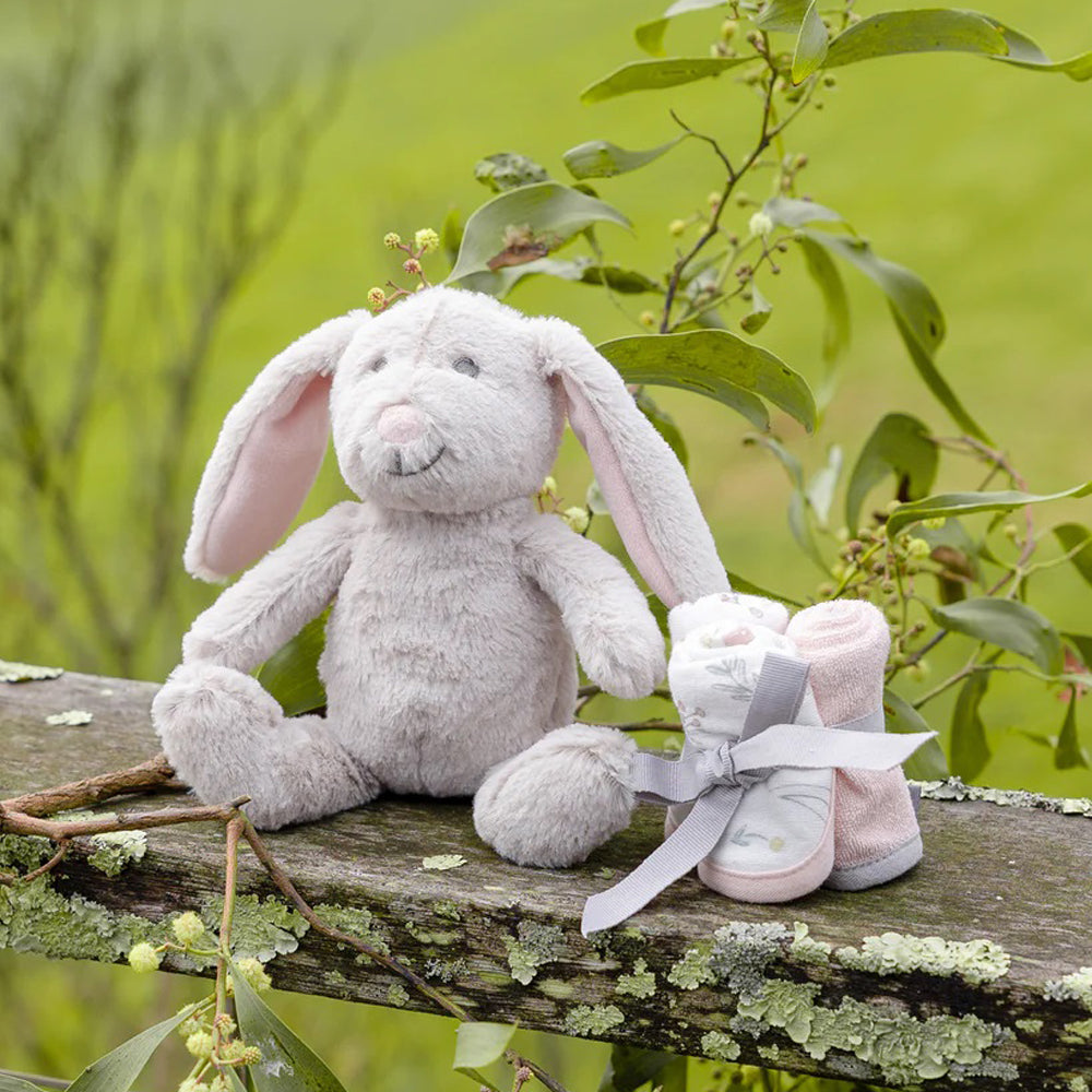 Little Linen Plush Toy & Washers Harvest Bunny