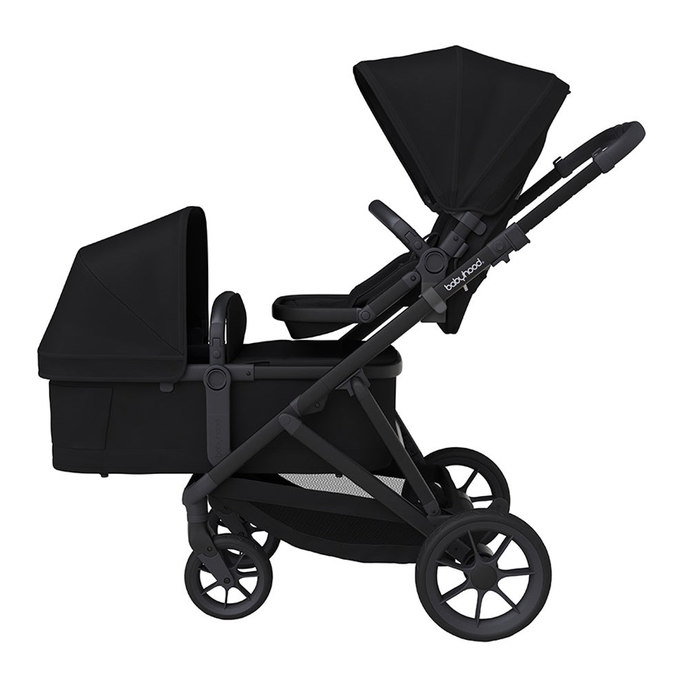 Doppio Plus Stroller Bassinet Black