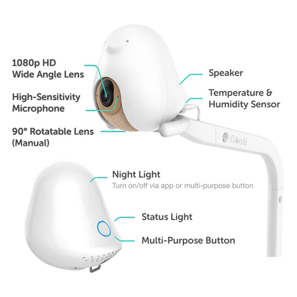 CuboAi Smart Baby Monitor 3 Stand Set