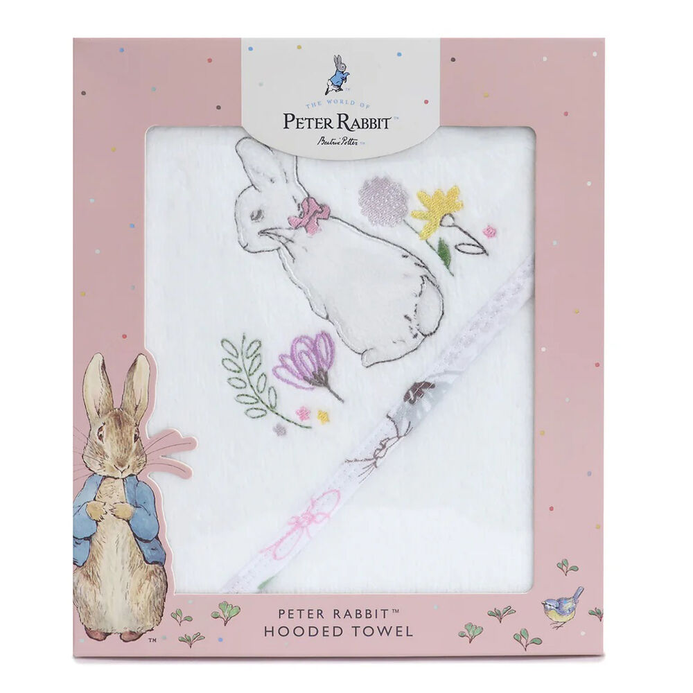 Bubba Blue Peter Rabbit New Adventure Hooded Towel Pink