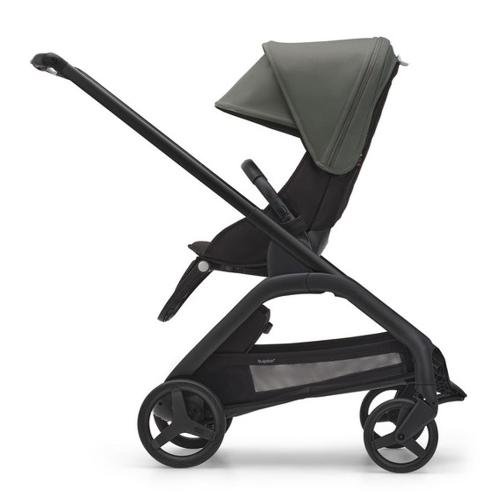 Bugaboo Dragonfly Pram Black/Black/Forest Green Canopy