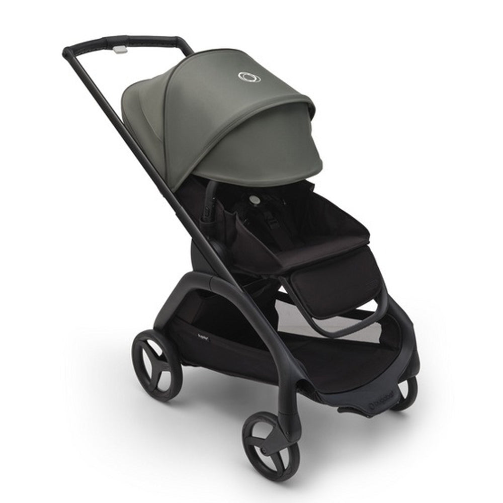 Bugaboo Dragonfly Pram Black/Black/Forest Green Canopy