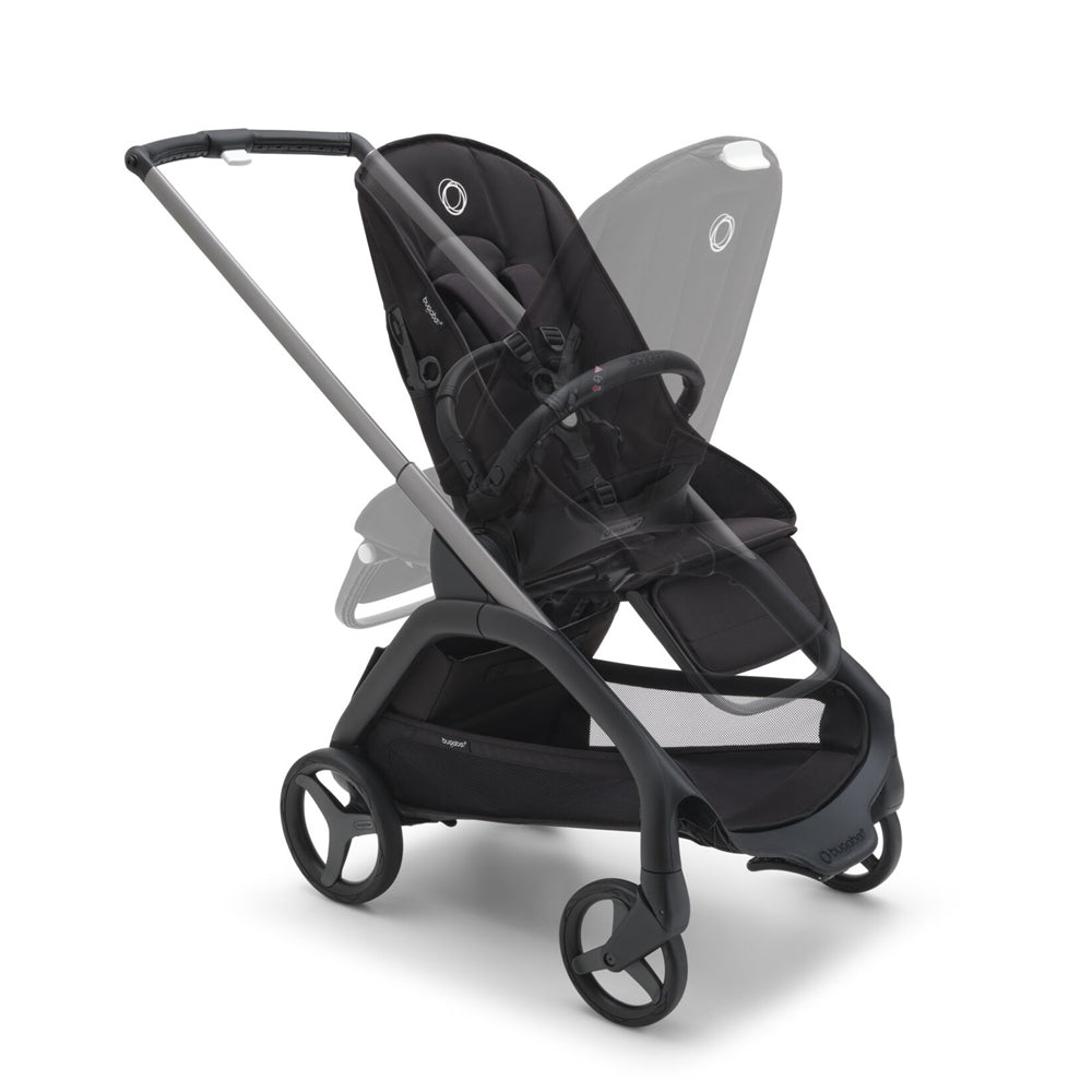 Bugaboo Dragonfly Pram Graphite/Black/Skyline Blue Canopy