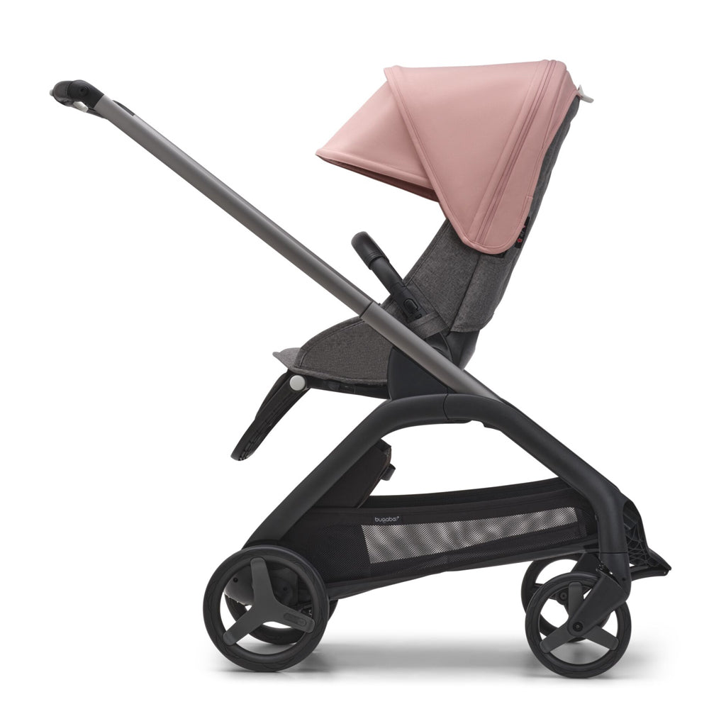 Bugaboo Dragonfly Pram Graphite/Grey/Morning Pink Canopy