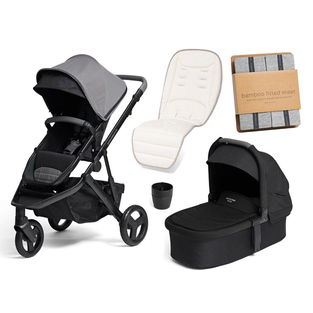 Edwards & Co Pram, Bassinet and Accessory Bundle