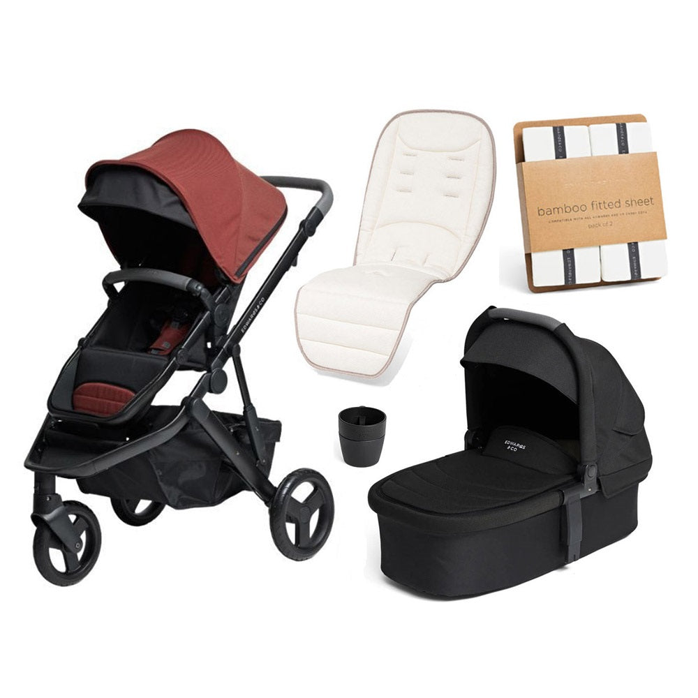 Edwards & Co Pram, Bassinet and Accessory Bundle