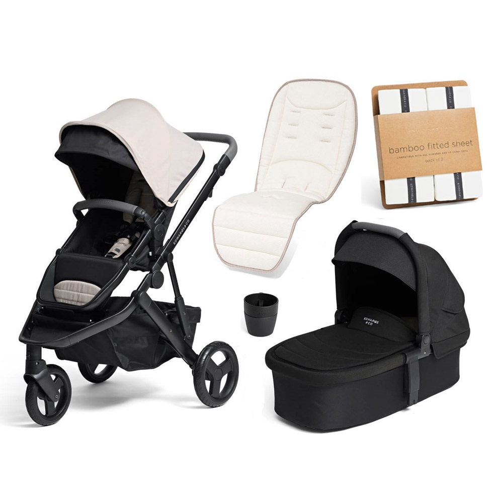 Edwards & Co Pram, Bassinet and Accessory Bundle