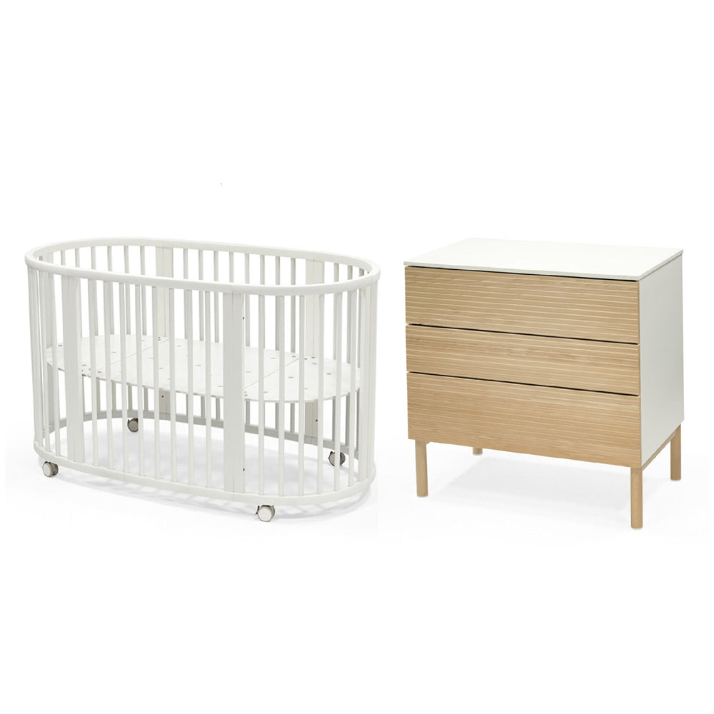 Stokke Sleepi Cot V3 + Dresser White