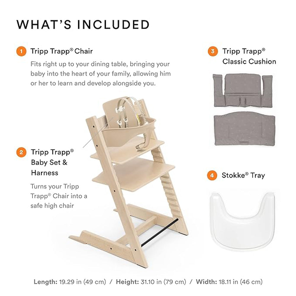 Stokke Tripp Trapp Chair Bundle with Cushion