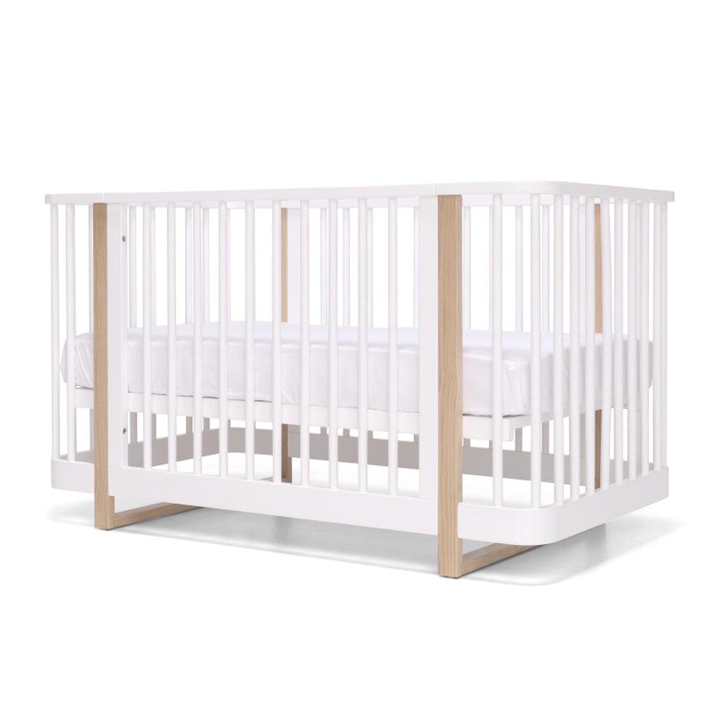 Tasman Eco Pisa Cot + Mattress + Dresser Nursery Package